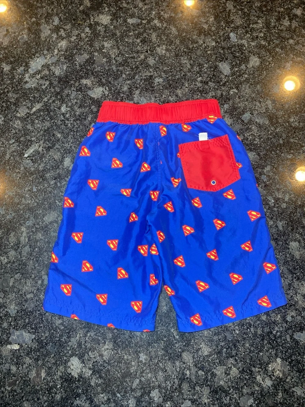Hanna Andersson Superman Boys Swim Trunks Size 140 US 10